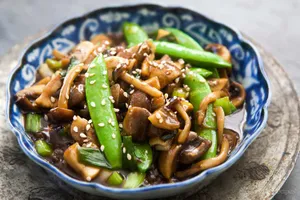 Stirred Fried Mushroom with Oyster Sauce